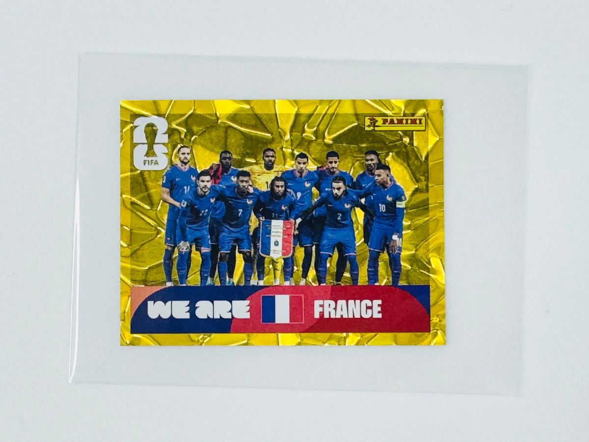 Panini FIFA World Cup 2026 Official Sticker Collection Online Exclusive FRA13 France Gold Crumple Mbappe