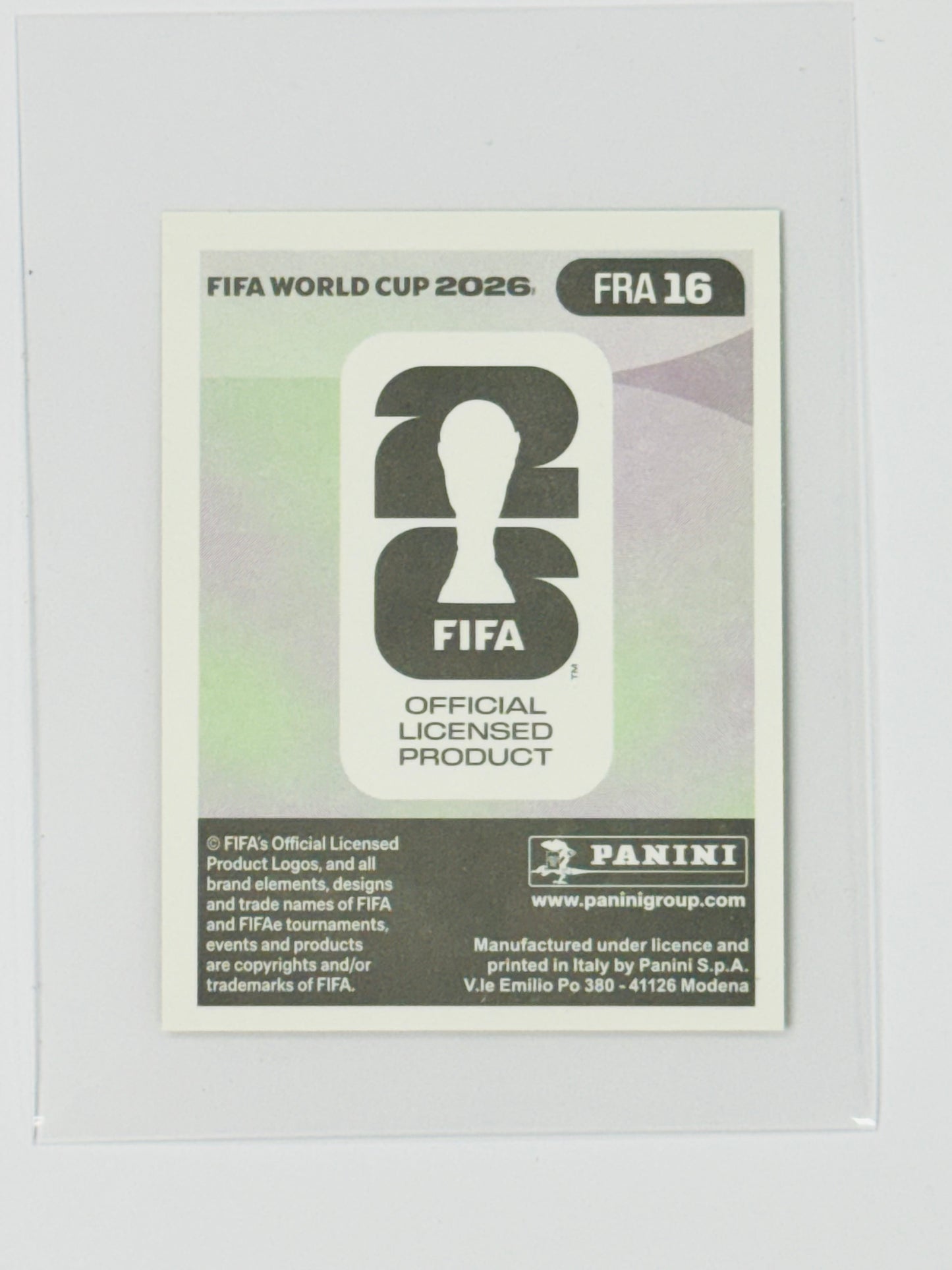 Panini FIFA World Cup 2026 Official Sticker Collection Online Exclusive FRA16 Bradley Barcola Gold Crumple