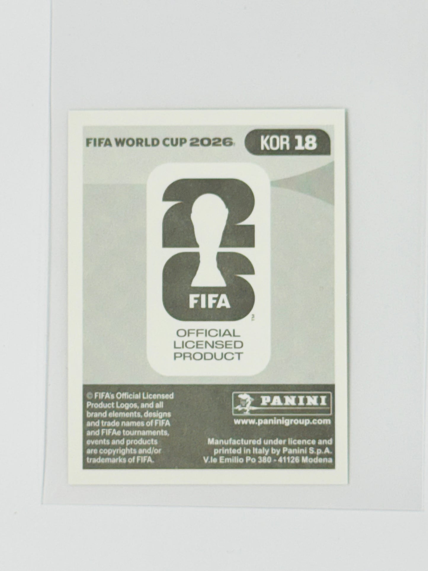 Panini FIFA World Cup 2026 Official Sticker Collection Online Exclusive KOR18 Heungmin Son Gold Crumple