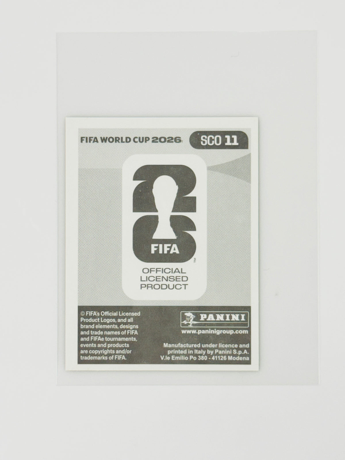 Panini FIFA World Cup 2026 Official Sticker Collection Online Exclusive SCO11 Scott McTominay Gold Crumple