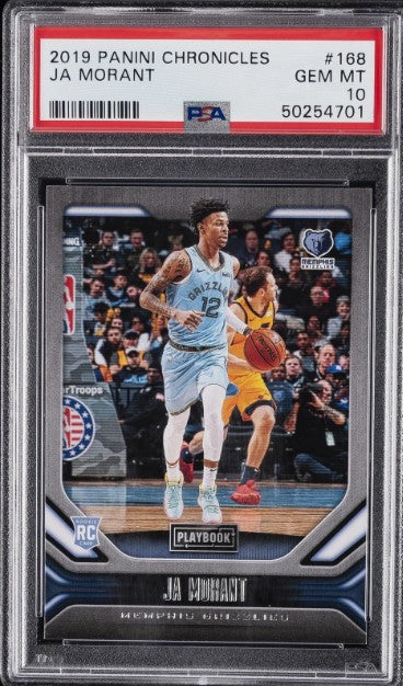2019 Panini Chronicles #168 Ja Morant PSA 10 Rookie RC Memphis Grizzlies
