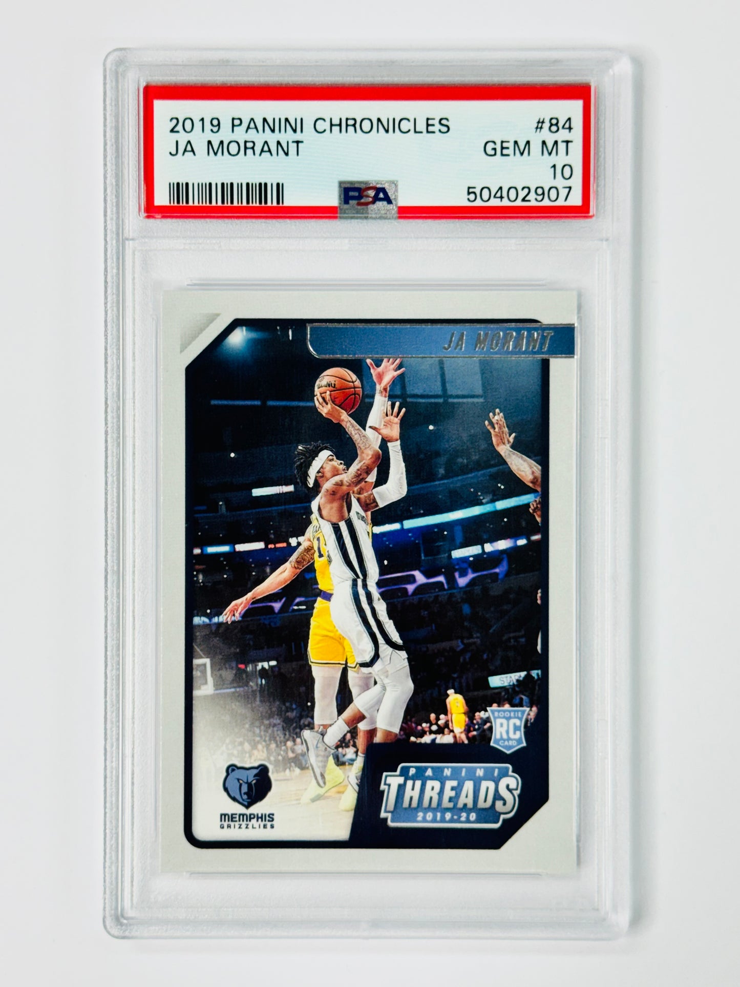 2019 Panini Chronicles #84 Ja Morant PSA 10 Rookie RC Memphis Grizzlies