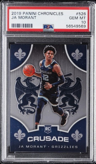 2019 Panini Chronicles #526 Ja Morant PSA 10 Rookie RC Memphis Grizzlies