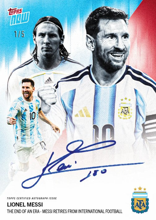PRE-ORDER Topps Now Lionel Messi 2026 Argentina Card 1 Sep10