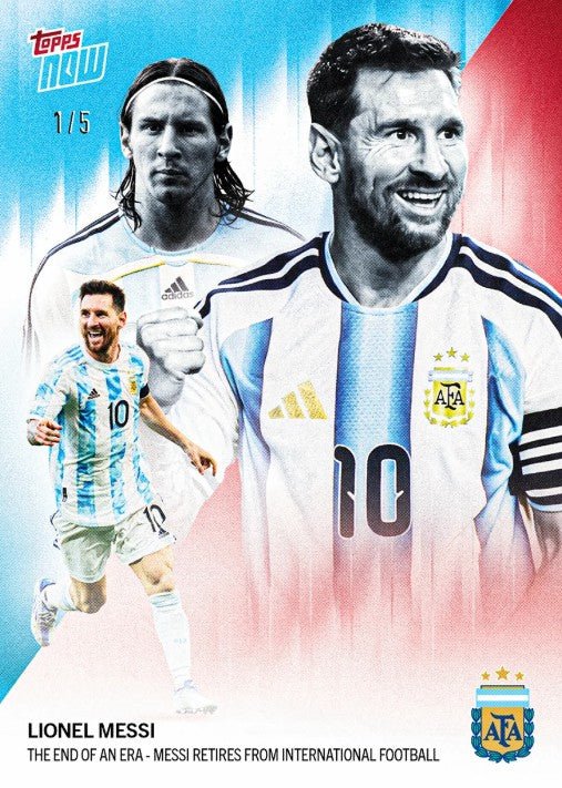 PRE-ORDER Topps Now Lionel Messi 2026 Argentina Card 1 Sep10