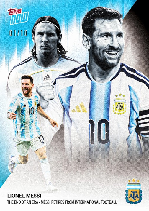 PRE-ORDER Topps Now Lionel Messi 2026 Argentina Card 1 Sep10
