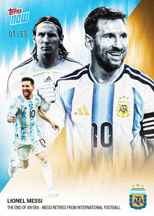 PRE-ORDER Topps Now Lionel Messi 2026 Argentina Card 1 Sep10