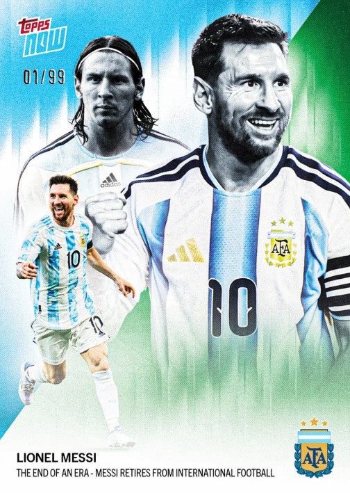 PRE-ORDER Topps Now Lionel Messi 2026 Argentina Card 1 Sep10
