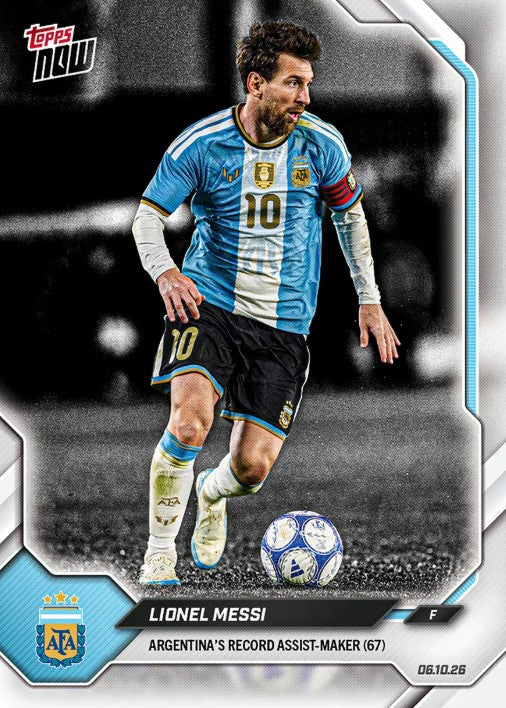 PRE-ORDER Topps Now Lionel Messi 2026 Argentina Final Farewell Pack Oct17