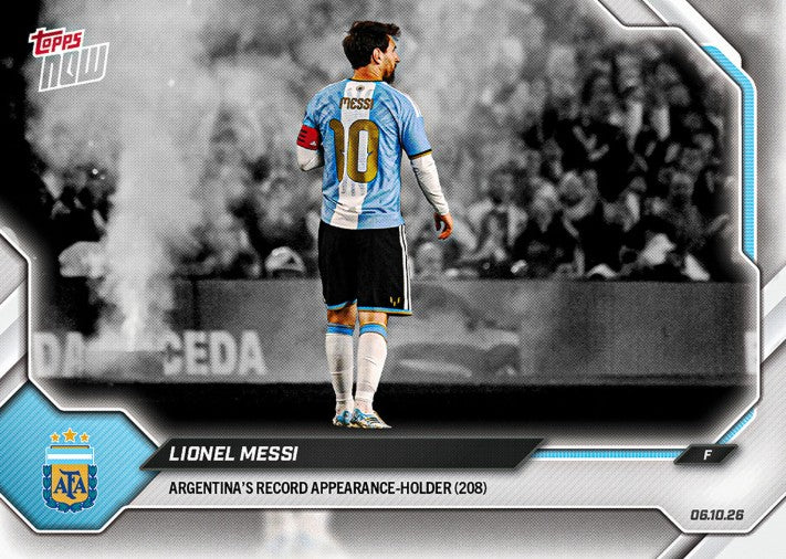 PRE-ORDER Topps Now Lionel Messi 2026 Argentina Final Farewell Pack Oct17