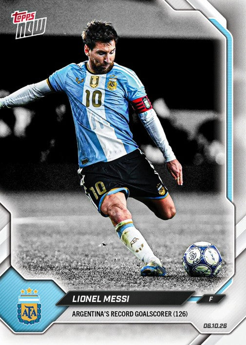 PRE-ORDER Topps Now Lionel Messi 2026 Argentina Final Farewell Pack Oct17