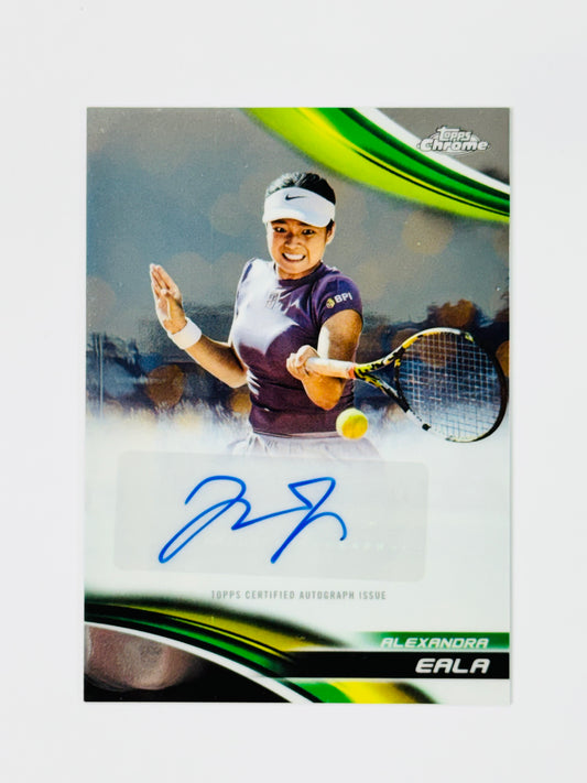 2025 Topps Chrome Tennis Chrome Autographs CA-AEA Alexandra Eala