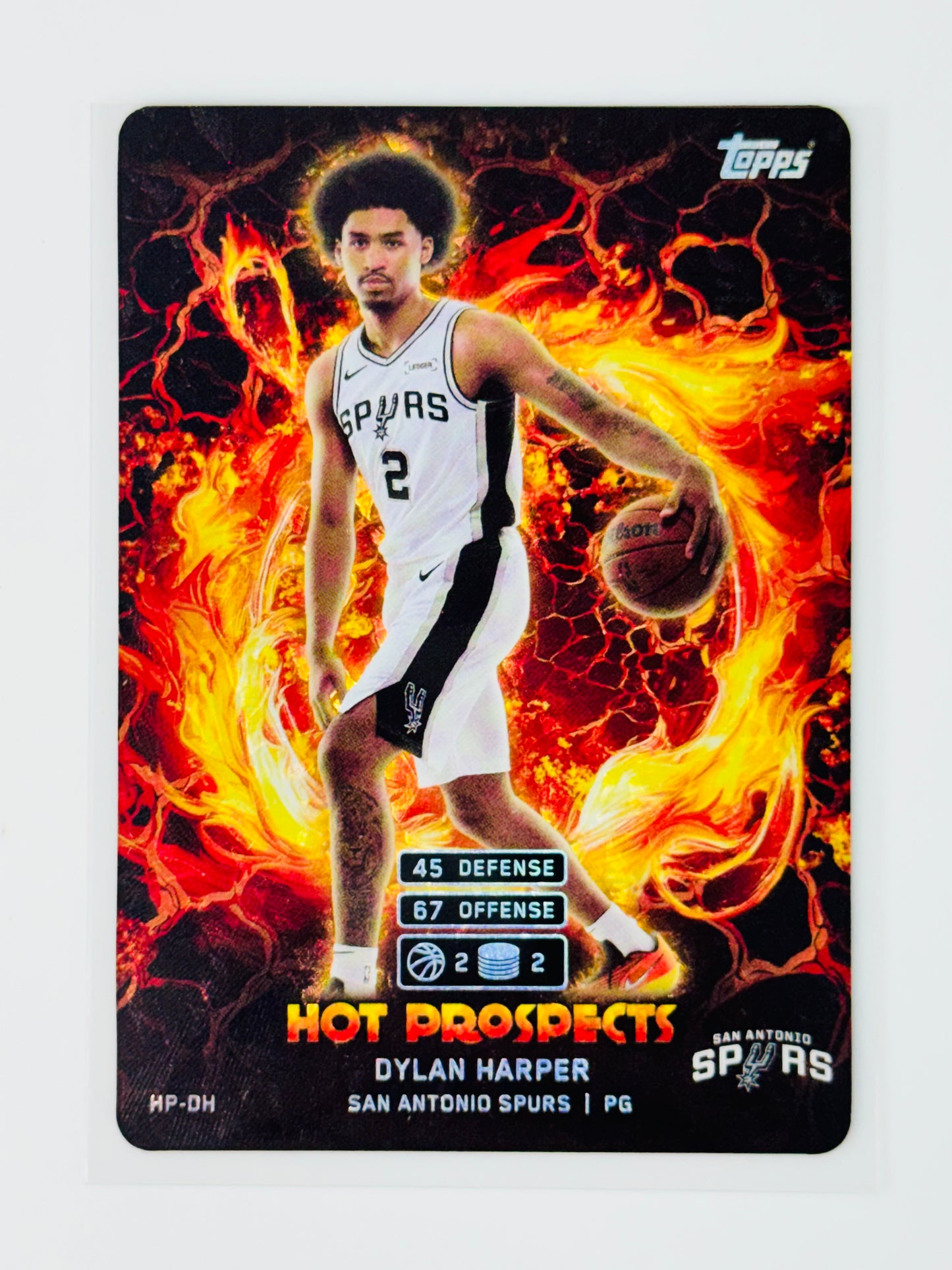 2025-26 Topps Match Attax Hot Prospects #HPDH Dylan Harper Rookie RC