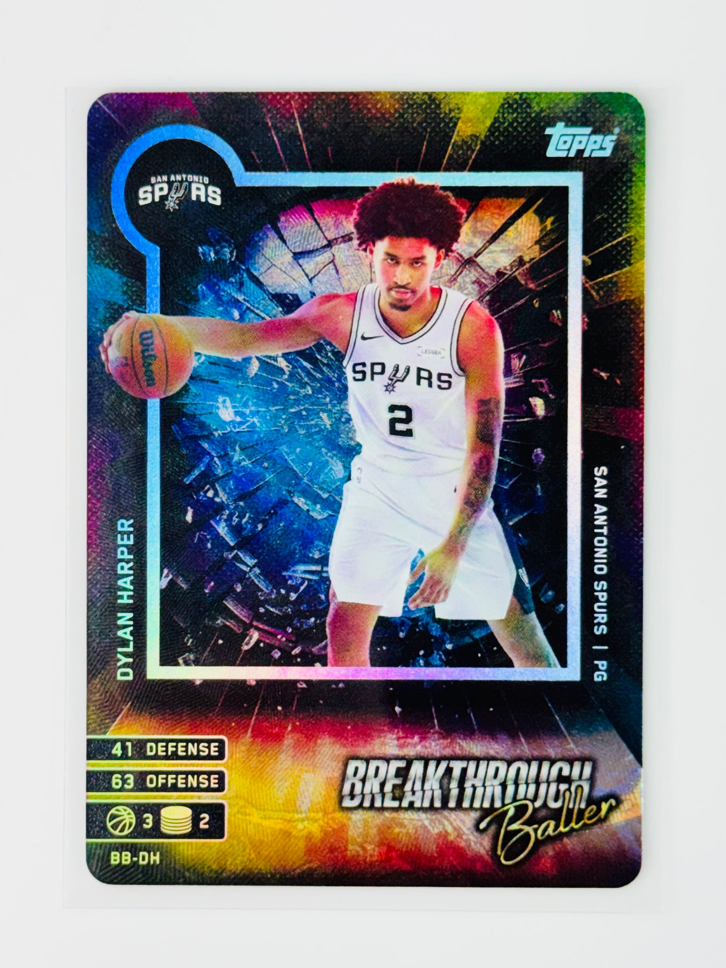 2025-26 Topps Match Attax Breakthrough Baller #BBDH Dylan Harper Rookie RC