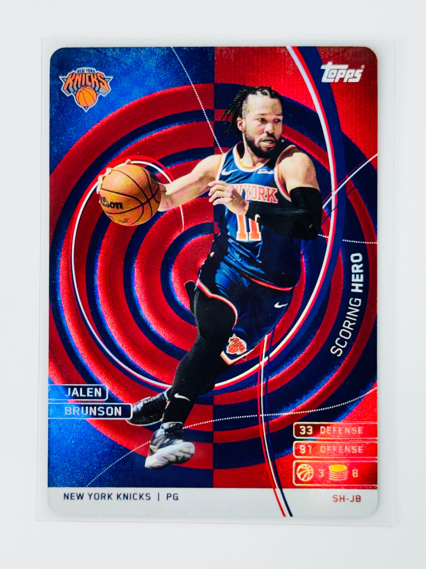2025-26 Topps Match Attax Scoring Hero #SHJB Jalen Brunson