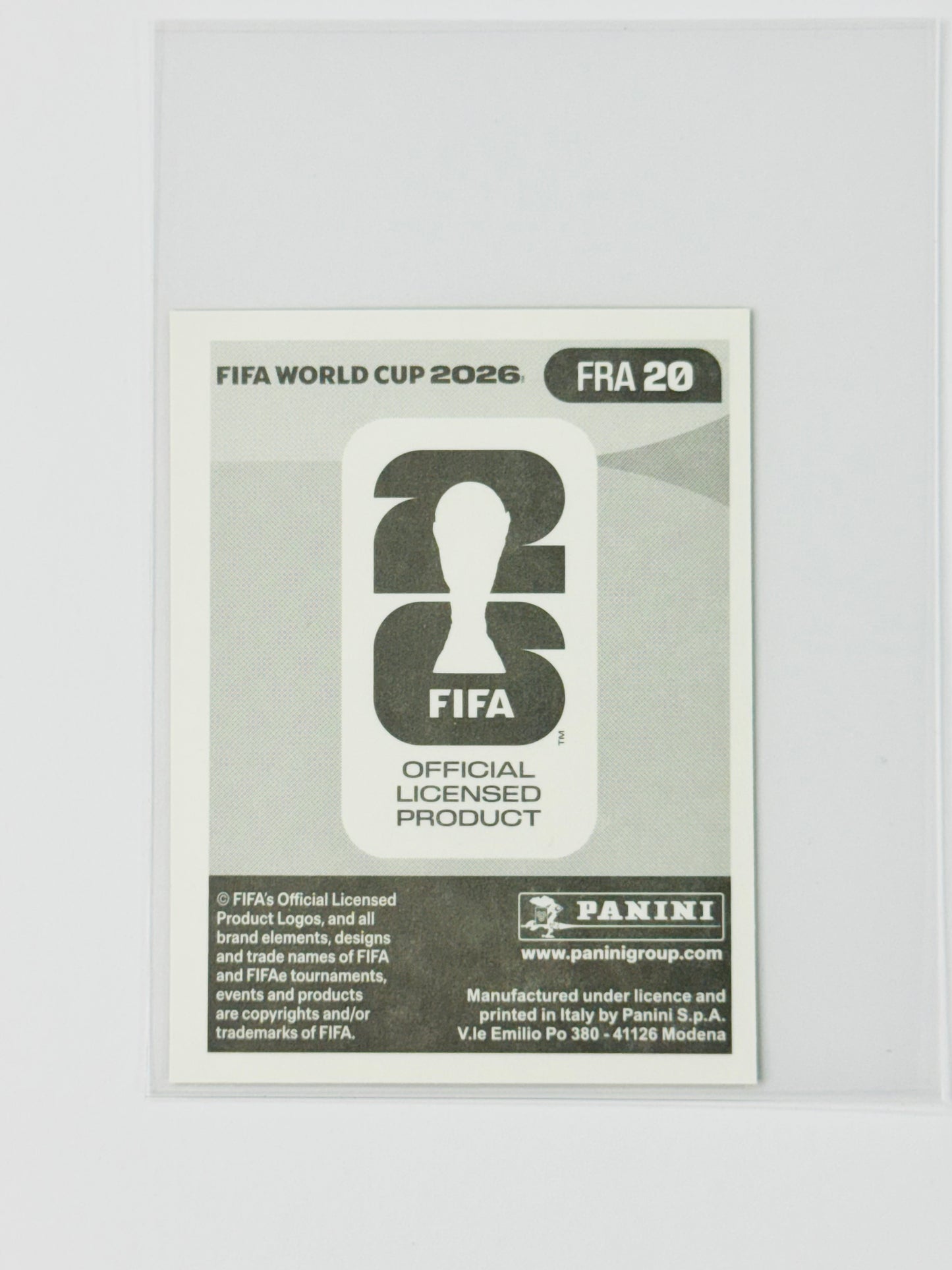 Panini FIFA World Cup 2026 Official Sticker Collection Online Exclusive FRA20 Kylian Mbappe Gold Crumple