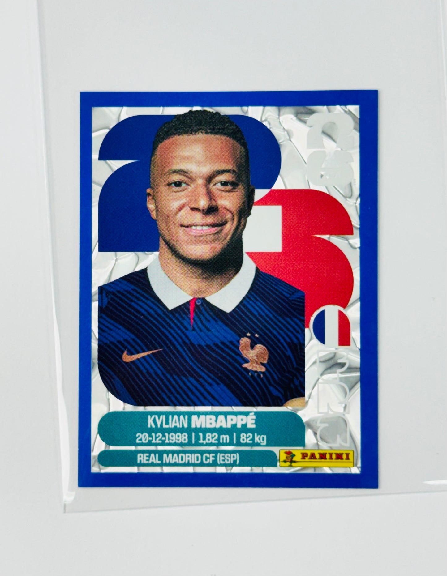 Panini FIFA World Cup 2026 Official Sticker Collection Online Exclusive FRA20 Kylian Mbappe Blue Crumple