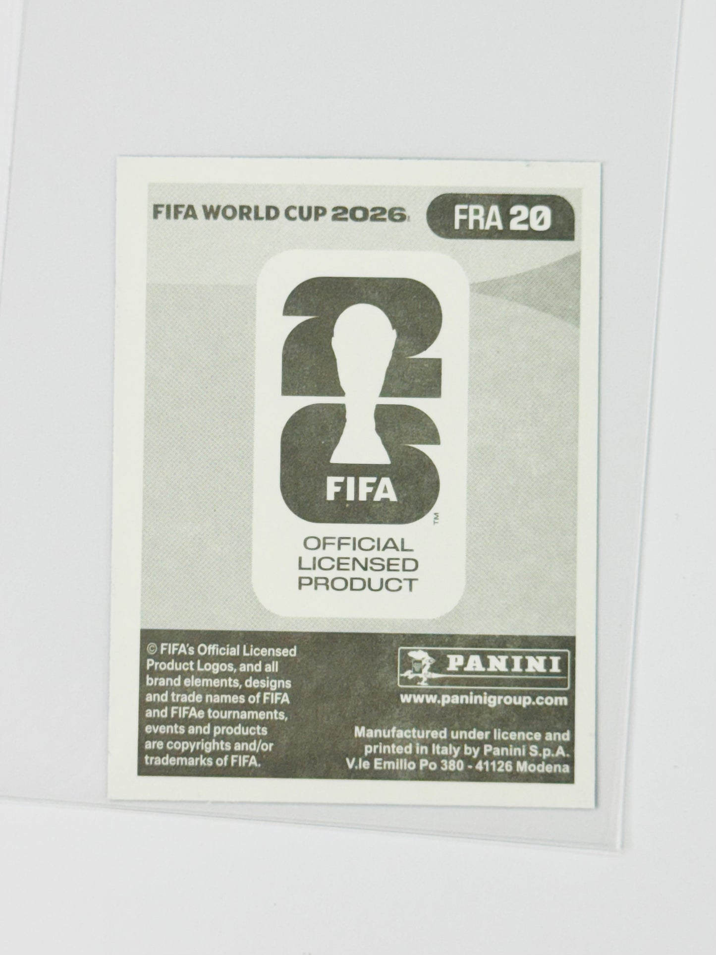 Panini FIFA World Cup 2026 Official Sticker Collection Online Exclusive FRA20 Kylian Mbappe Blue Crumple