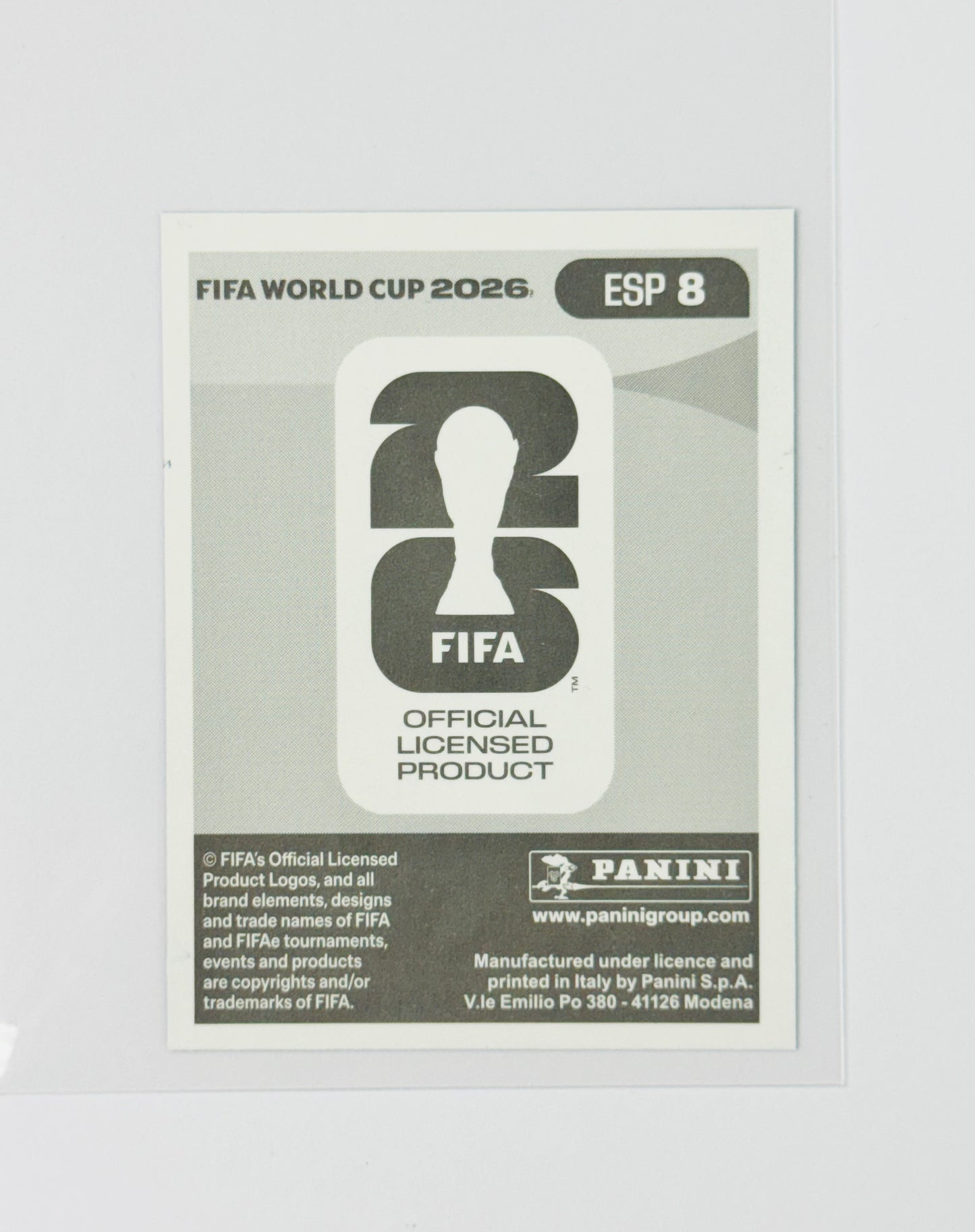 Panini FIFA World Cup 2026 Official Sticker Collection Online Exclusive ESP8 Marc Cucurella Blue Crumple