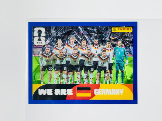 Panini FIFA World Cup 2026 Official Sticker Collection Online Exclusive GER13 Germany Blue Crumple
