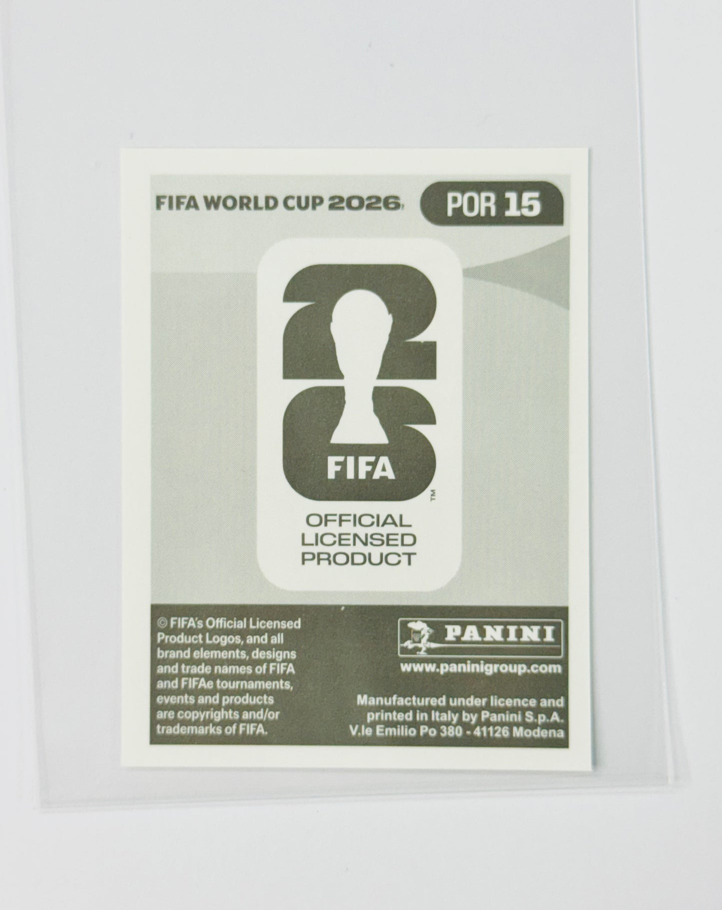 Panini FIFA World Cup 2026 Official Sticker Collection POR15 Cristiano Ronaldo