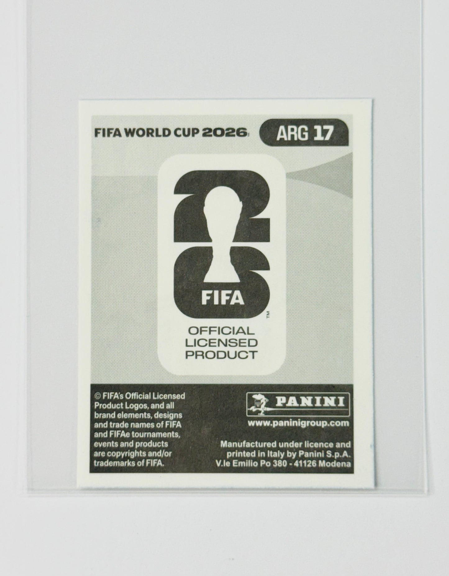 Panini FIFA World Cup 2026 Official Sticker Collection ARG17 Lionel Messi