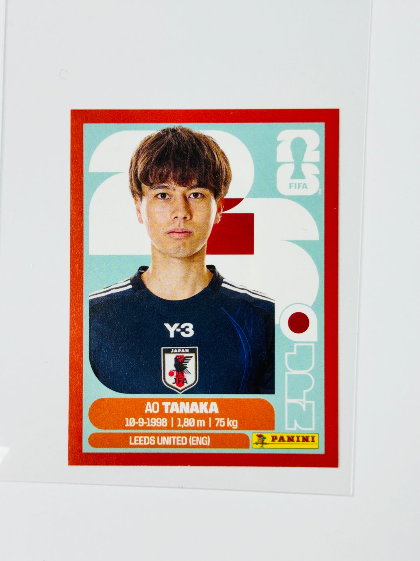 Panini FIFA World Cup 2026 Official Sticker Collection JPN10 Ao Tanaka Red Parallels