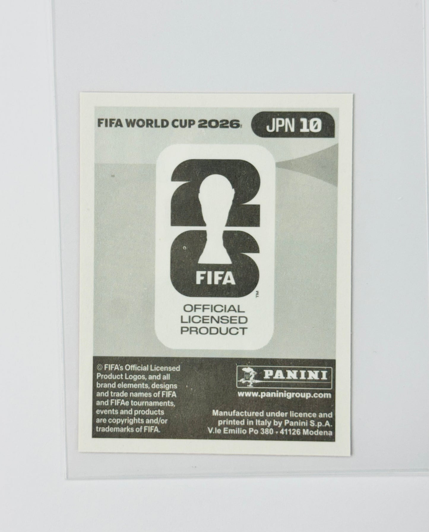 Panini FIFA World Cup 2026 Official Sticker Collection JPN10 Ao Tanaka Red Parallels