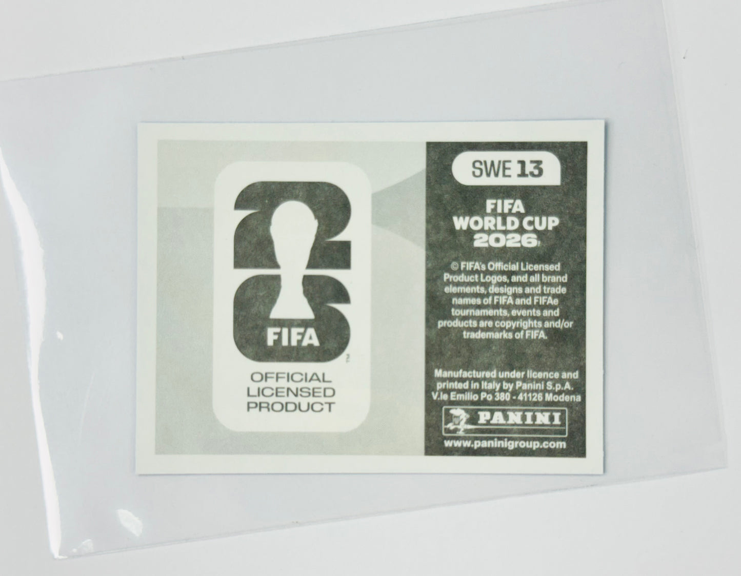 Panini FIFA World Cup 2026 Official Sticker Collection SWE13 Sweden Blue Parallels
