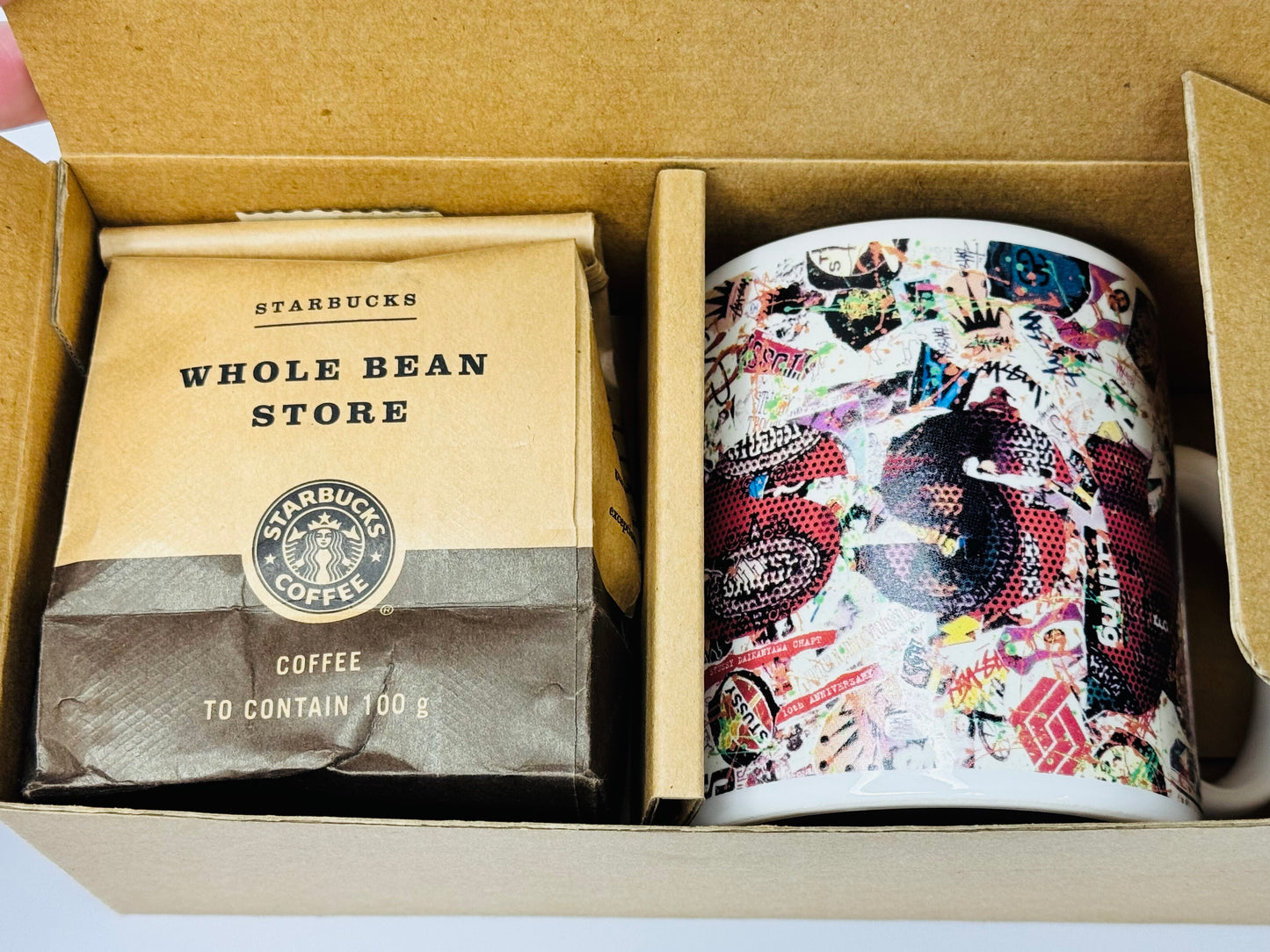 Stussy Japan Daikanyama 10th Anniversary Limited Edition Mug Ceramic with Starbucks Coffee Beans Set