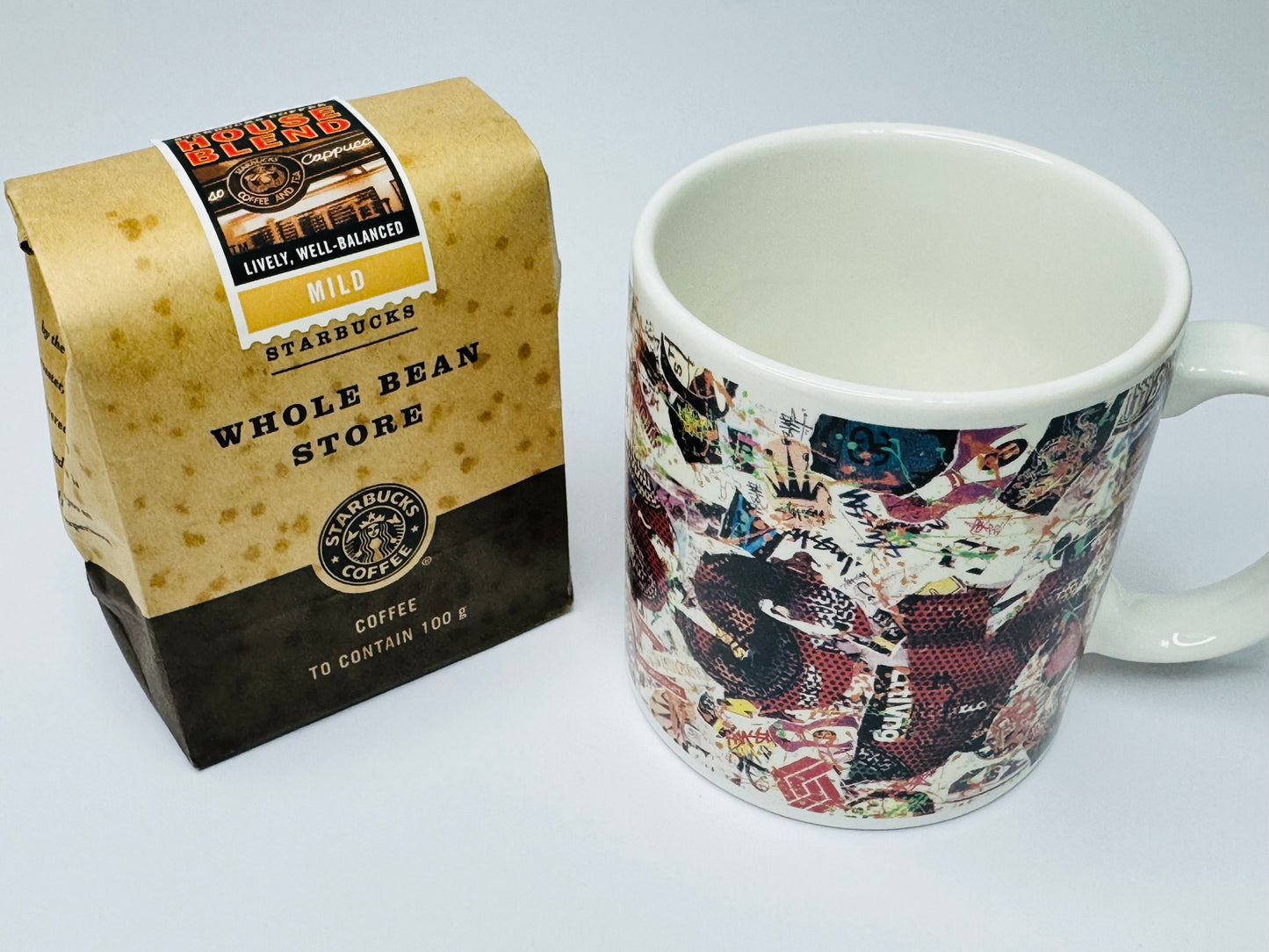 Stussy Japan Daikanyama 10th Anniversary Limited Edition Mug Ceramic with Starbucks Coffee Beans Set
