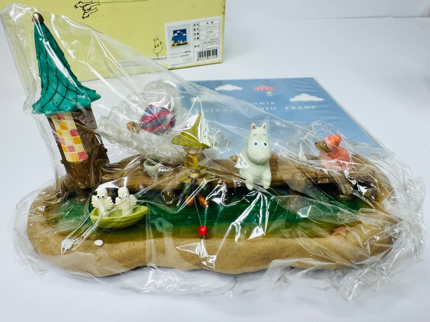 Benelic Moomin & Snufkin Stand Photo Frame 2390 Resin Rare 1998