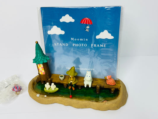 Benelic Moomin & Snufkin Stand Photo Frame 2390 Resin Rare 1998