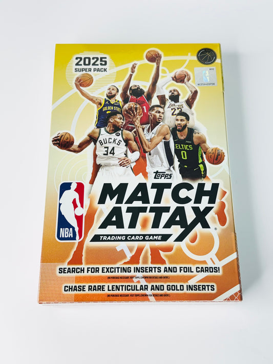 2025 Topps NBA Match Attax Basketball Trading Card Game Super Pack