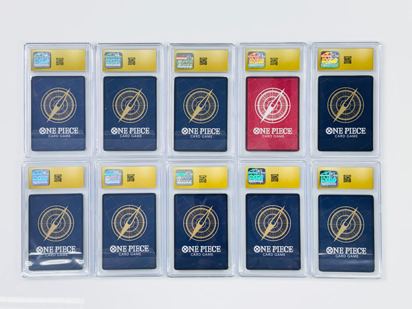 2022 One Piece Japanese 25th Anniversary Premium Card Collection CGC 10 Pristine Set of 10